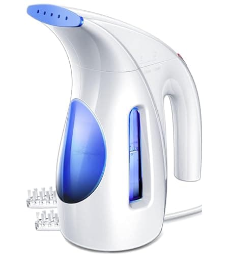 HiLIFE Steamer for Clothes, Portable Handheld Design, 240ml Big Capacity, 700W, Strong Penetrating Steam, Removes Wrinkle, for Home, Office(ONLY FOR 120V) (Ocean Blue)