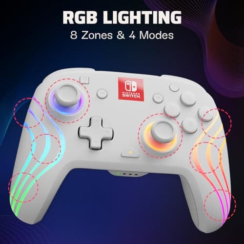 PDP Afterglow Wave Wireless RGB Gaming Controller for Nintendo Switch 2 thumbnail 2