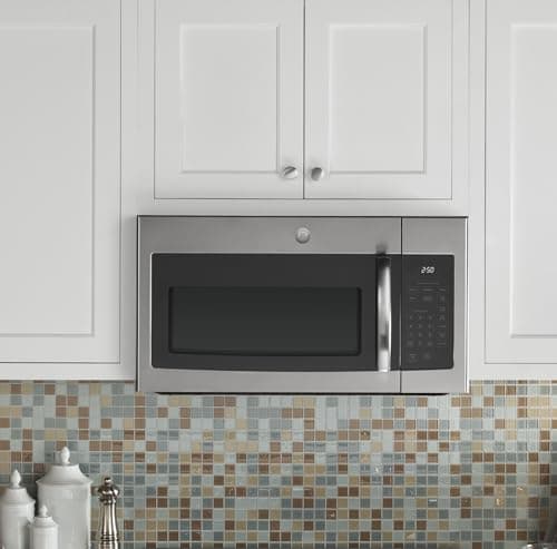Horno de Microondas GE de 30" Sobre Estufa, 1.6 ft³, Acero Inoxidable