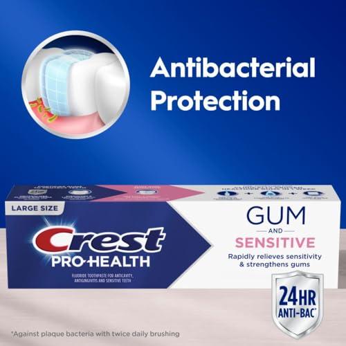 Crest Pro-Health Sensitive and Gum All Day Protection Toothpaste 4.8 oz- Anti cavity, Antibacterial Fluoride , Clinically Proven, Sensitivity thumbnail 5