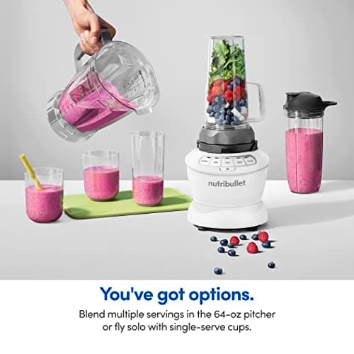 Licuadora nutribullet Combo 1200W – Blanco Mate
