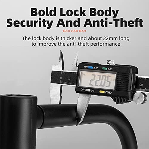 ROCKBROS Bike U Lock Anti Theft Cable Mounting Bracket 4 ft thumbnail 8