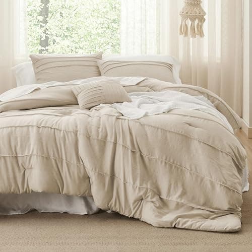 Miniatura de Juego de Edredón Queen Bedsure de 4 Piezas con Plisado Pinch Pleat 2