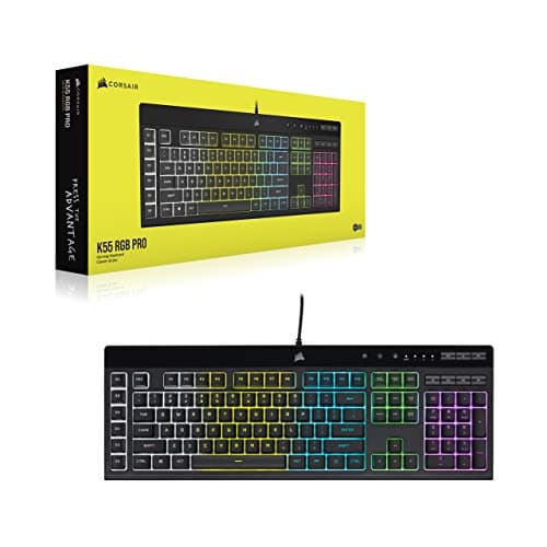 Corsair K55 RGB PRO Membrane Wired Gaming Keyboard – IP42 Dust and Spill-Resistant – 6 Macro Keys with Elgato Integration – iCUE Compatible – QWERTY NA – PC, Mac, Xbox – Black thumbnail 8