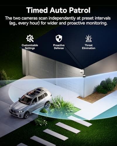 Miniatura de Cámara de Seguridad Solar Inalámbrica Baseus X1 Pro con Doble Rastreo 3K AI, Visión Nocturna a Color y Almacenamiento Local 6