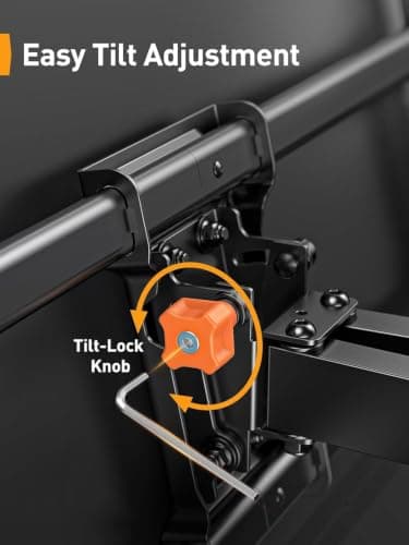 Perlegear UL Listed Full Motion TV Wall Mount for 42-90" TVs up to 132lbs