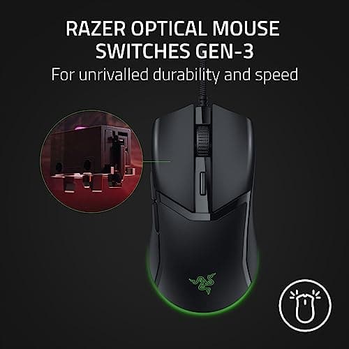 Miniatura de Mouse Gamer Razer Cobra Alámbrico, Switches Ópticos Gen-3, 58g, Negro 3