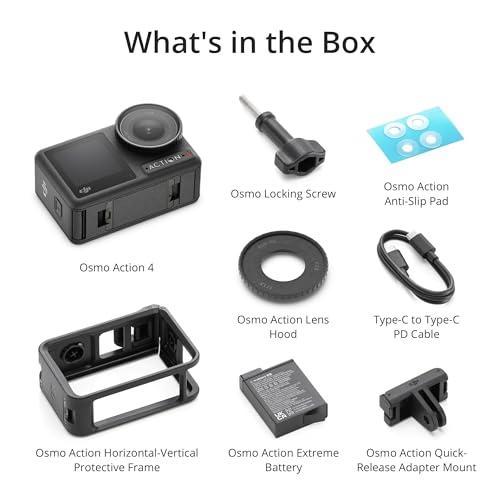 DJI Osmo Action 4 Essential Combo, 4K/120fps Waterproof Action Camera with a 1/1.3-Inch Sensor, Stunning Low-Light Imaging, 10-bit & D-Log M Color Performance, Long-Lasting 160 Min thumbnail 8