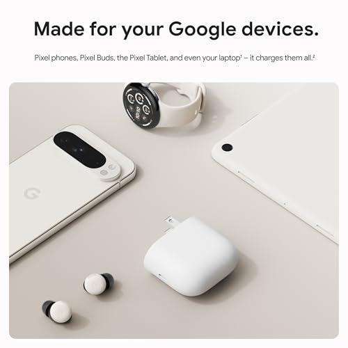 Cargador Rápido Original Google USB-C 45W - Nieve