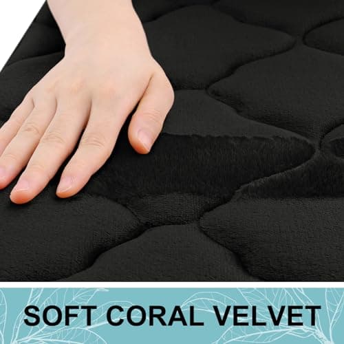 Miniatura de OLANLY Memory Foam Toilet Rugs U-Shaped 24x20, Ultra Soft and Absorbent Bathroom Rugs, Non-Slip, Comfortable, Machine Washable Contour Bath Mat for Toilet Base, Home Decor Accessor 3