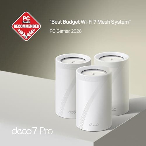 Sistema Mesh WiFi 7 TP-Link Deco 7 Pro BE63 Tri-Banda BE10000 - 10 Gbps, Puertos 2.5G, VPN y HomeShield