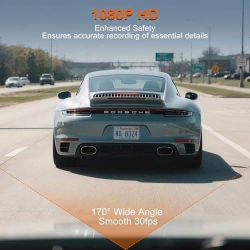 Miniatura de Cámara para Coche 4 Pulgadas HD 1080p con Visión Nocturna, Gran Angular y Sensor G – Vigilancia 24H 4