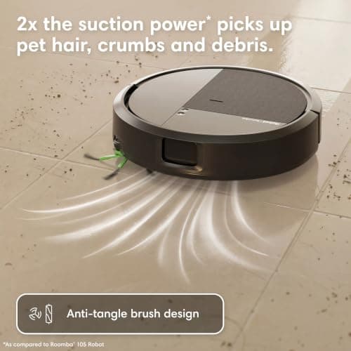 iRobot Roomba 115X Combo Robot Vacuum & Mop with AutoEmpty Dock, 15,000Pa, Self-Empties for 90 Days, Intense Power-Lifting Suction, LiDAR Navigation, Multiple Cleaning Modes, Avoids Mopping Carpet thumbnail 3