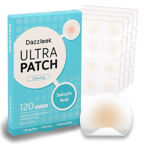 Dazzlook Ultra Pimple Patches, Invisible Patch, Salicylic Acid, 120 Count
