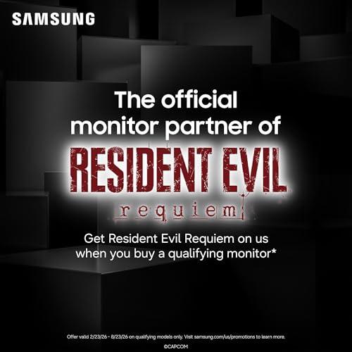 Samsung 49" Odyssey G93SC Series Curved Gaming Monitor, QD-OLED, 240Hz, 0.03ms, DQHD, G-Sync Compatible, FreeSync Premium Pro, Adjustable Stand thumbnail 2