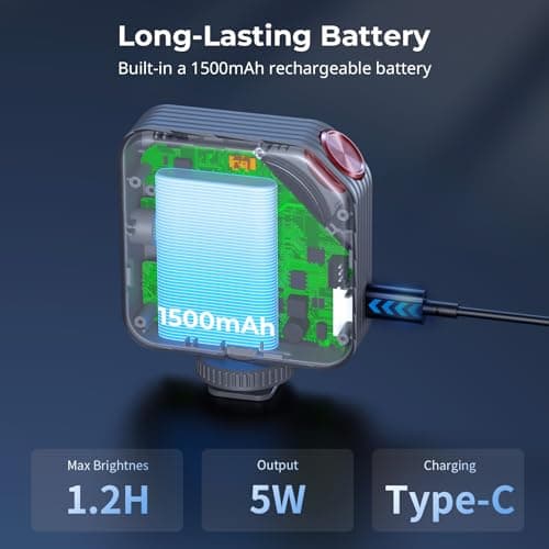 Miniatura de Luz LED de Video Mini RGBWW Portátil SMALLRIG P108 Neo 6