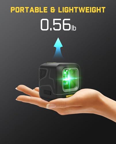 Fanttik D2 Pocket Green Laser Level, 100 ft Self-Leveling Cross Line Laser, Type-C Rechargeable, Rotatable 360 Degree, Pulse Mode, Magnetic Bracket, Carrying Pouch, for Picture Han thumbnail 4