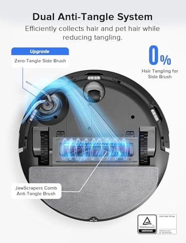 roborock Q7 L5 Robot Vacuum and Mop Combo, 8,000Pa Suction, Upgraded from Q5 Pro, Dual Anti-Tangle System, LiDAR Navigation, Multi-Level Mapping, Self-Charging Robotic Vacuum Clean thumbnail 5