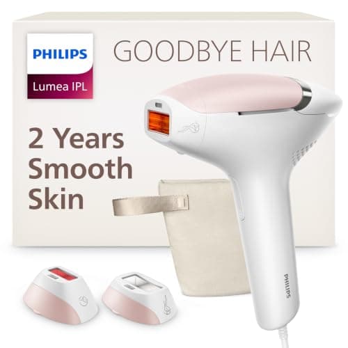 Philips Lumea IPL — Salon-like Laser Hair Removal, Permanent Hair Reduction Device At Home for Body & Facial Hair Removal for Women with Unique UV Filter for Face — 5 Settings, Ski