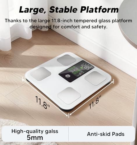 GE Smart Scale for Body Fat with BMI Muscle Mass, 5.3-inch Handle Display thumbnail 3