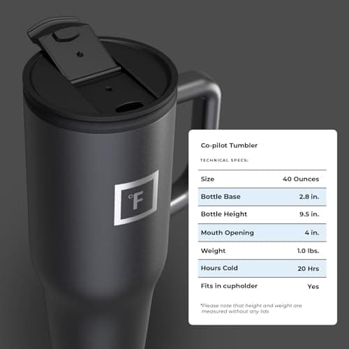 Termo IRON °FLASK Co-Pilot 40 oz con Aislamiento