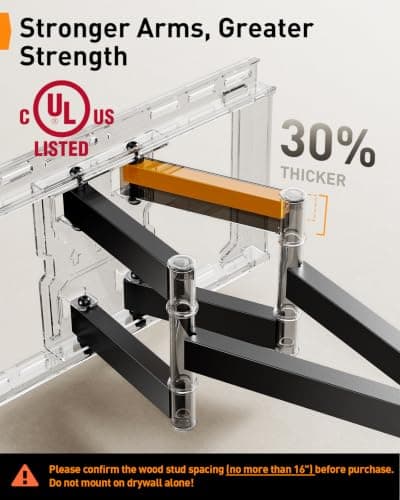 Soporte de pared articulado Perlegear para TV de 42-90" hasta 60 kg