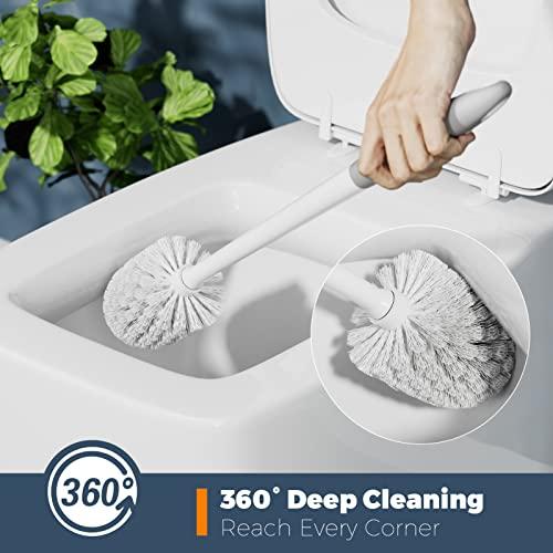 Juego de 3 Cepillos Holaloha para Baño con Soportes y Mini Cepillos