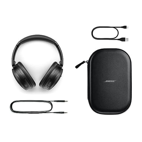 Bose QuietComfort Headphones - Wireless Bluetooth Headphones, Active Over Ear Noise Cancelling and Mic, USB-C Charging, Deep Bass, Up to 24 Hours of Playtime, Black thumbnail 6