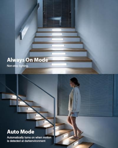 Abovizo Under Cabinet Lighting Wireless, Motion Sensor Light Indoor, 2 Pack thumbnail 6