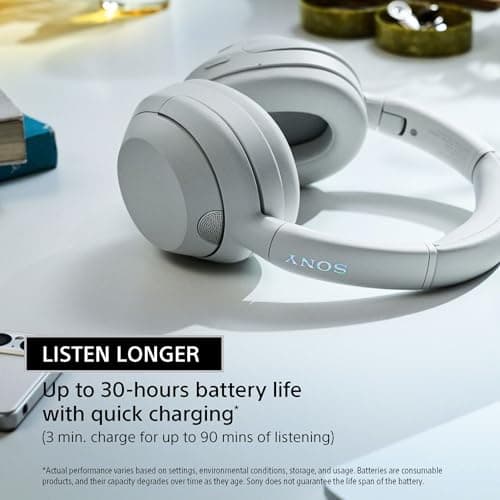 Sony ULT WEAR Over-Ear Noise Canceling Wireless Headphones, Black thumbnail 8