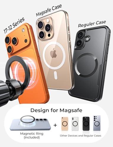 Soporte Magnético LISEN MagSafe para Auto - Ventilación y Tablero