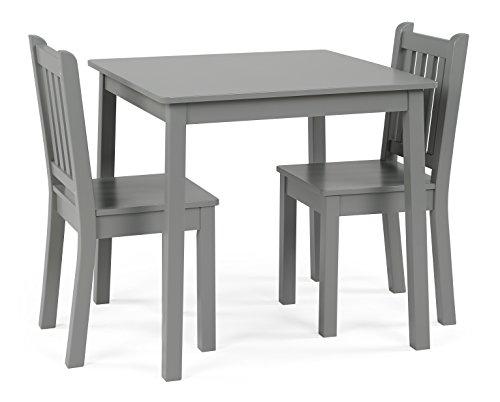 Set de Mesa y 2 Sillas de Madera Humble Crew para Actividades Infantiles - Gris