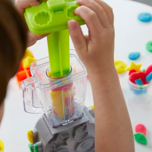 Play Doh Swirlin' Smoothies Toy Blender Playset, Play Kitchen Appliances, Kids Arts and Crafts Toys for 3 Year Old Girls and Boys and Up thumbnail 10