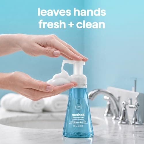 method Foaming Hand Wash, Sea Minerals - Leaves Hands Feeling Soft & Clean, for Bathroom & Kitchen, Marine & Lemon Notes, 10 fl oz, 3 pack thumbnail 8