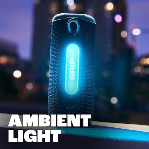 JBL Grip - Compact Bluetooth Speaker with Bold JBL Pro Sound and Ambient Light, up to 14 Hours of Playtime, Water, Dust and Drop-Proof (IP68), & Multi-Speaker Connection with Aurac thumbnail 7