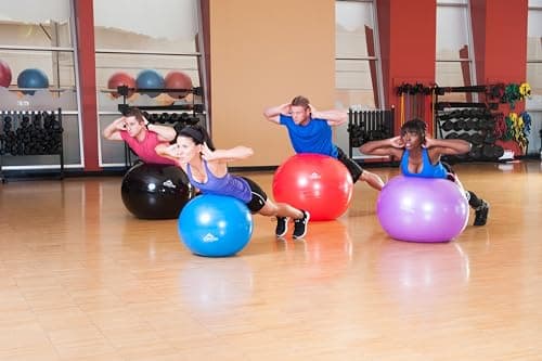 Black Mountain Products Static Strength Exercise Stability Ball with Pump, 2000 lb/75cm, Blue thumbnail 5