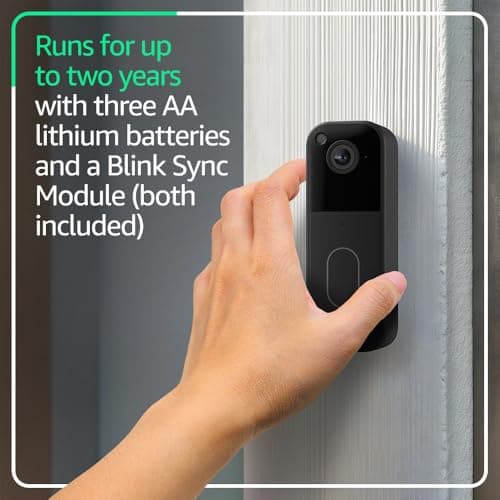 Blink Video Doorbell + Outdoor 4 XR – Wireless smart security cameras, two-year battery life, go up to 400 feet from your home with extended range. Sync Module XR included. thumbnail 3