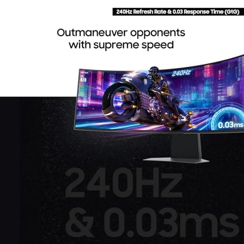 Miniatura de Monitor Gaming Curvo Samsung Odyssey G9 QD-OLED de 49" (G95SD), G-Sync, Dual QHD, 240Hz 5