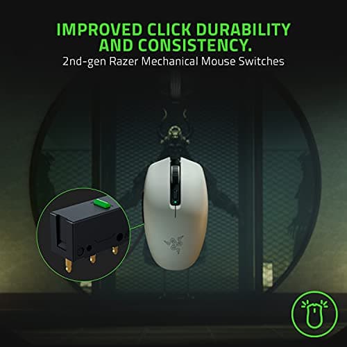 Razer Orochi V2 Wireless Gaming Mouse — Ultra Lightweight & Portable, Bluetooth & 2.4Ghz Wireless Connectivity, 18K DPI, Up to 950hrs Battery Life, Compatible with PC & Mac — White thumbnail 5