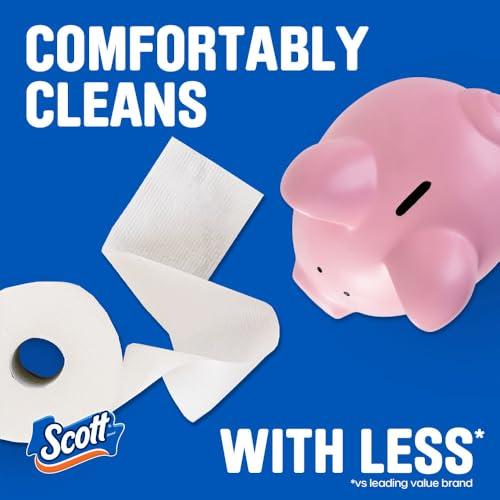 Scott ComfortPlus Toilet Paper, 12 Triple Rolls, 231 Sheets per Roll, Septic-Safe, 1-Ply Toilet Tissue thumbnail 8