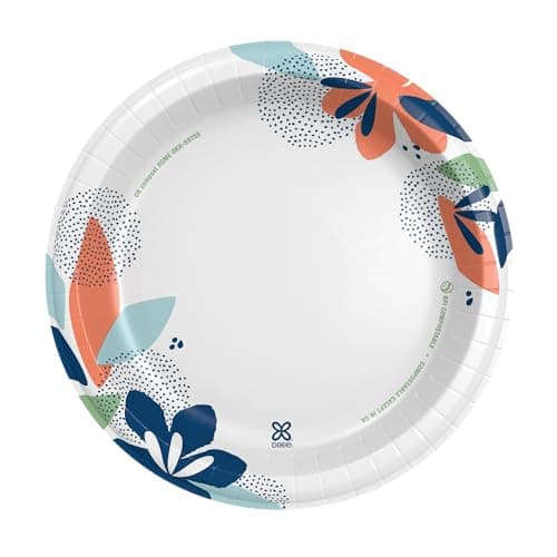 Dixie Large Paper Plates, 10 Inch, 86 Count, 2X Stronger*, Microwave-Safe, Soak-Proof, Cut Resistant, Disposable Plates For Everyday Breakfast, Lunch, & Dinner Meals