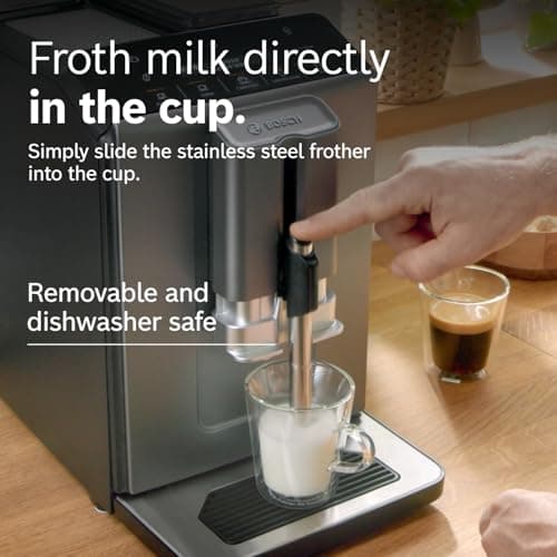 Miniatura de Cafetera Espresso Súper Automática Bosch Serie 300 con Molinillo y Varilla de Vapor 6