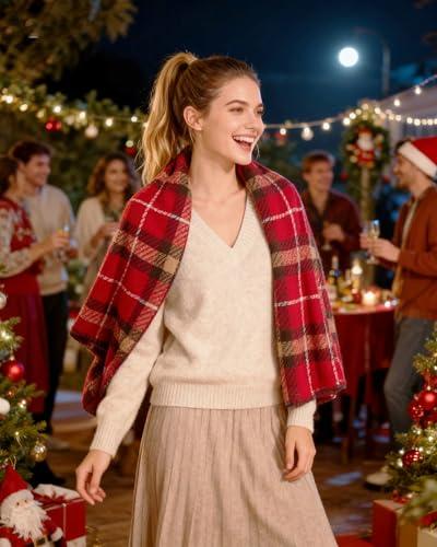 JOYPICKS Women's Long Knit Scarf Winter Chunky Scarfs Warm Big Wrap Thick Winter Fashion Scarves for Outdoor Men & Women thumbnail 5