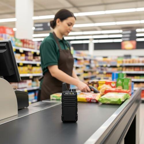 Retevis RT22 Walkie Talkies for Adults, Two Way Radios Long Range Rechargeable, VOX Handsfree, Mini Compact Walkie Talkie with USB Charger, for School Church Restaurant (6 Pack) thumbnail 14