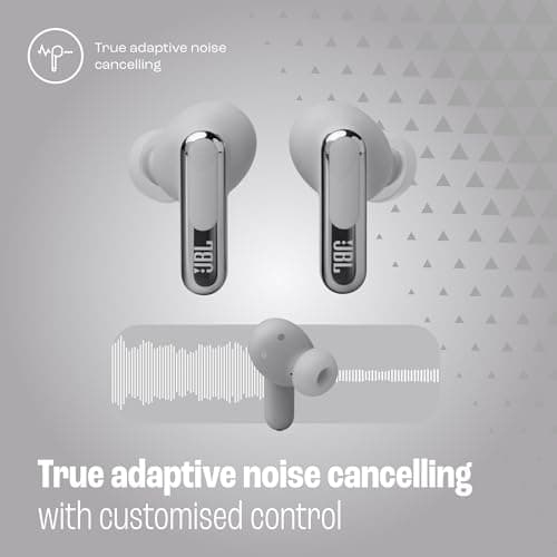JBL Live Beam 3 - True wireless noise-cancelling stick-closed earbuds, 48Hrs total playback, Wireless Charging, 6 Mics for perfect calls, Multi-point connection, IP55 waterproof an thumbnail 5