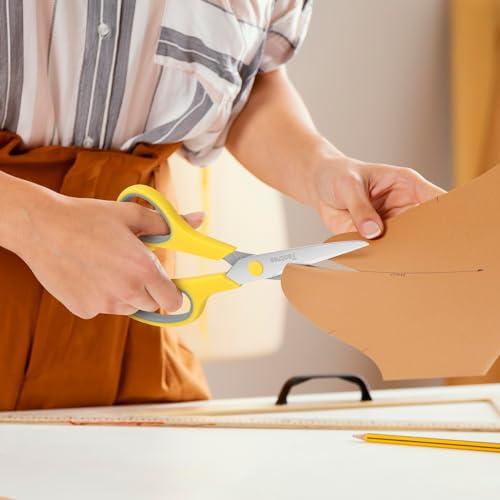 Set de 6 Tijeras Taotree 8" Multiusos: ¡Afiladas y con Agarre Cómodo!