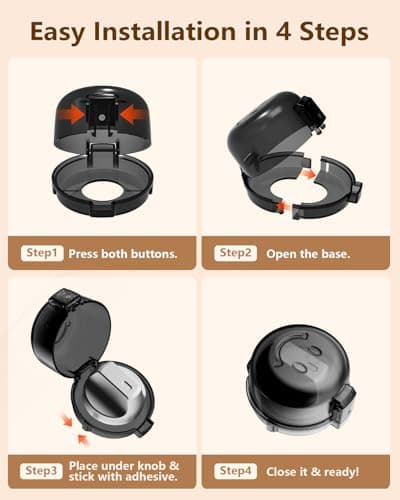 Miniatura de Protectores de Seguridad BBsecure para Perillas de Estufa (Paquete de 5) 8