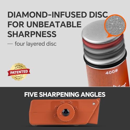 Miniatura de Afilador de Cuchillos Premium Rodante Multivolumen con Cabezal Extra 3