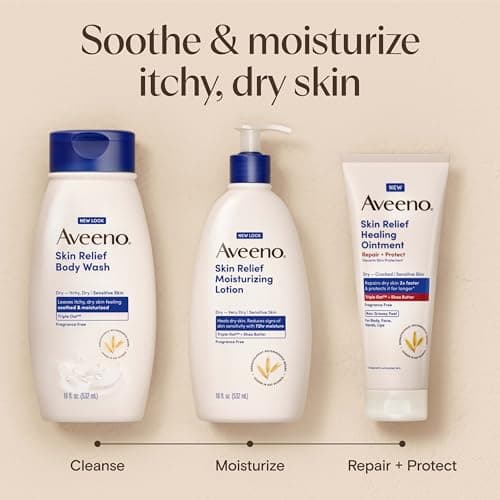 Ungüento Curativo Aveeno Skin Relief: Piel Extra Seca y Agrietada, Avena Triple y Karité, Tamaño Viaje