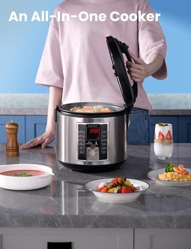 Miniatura de Olla Multicocina COMFEE' 12 en 1 (5.2 Qt) - Arrocera, Vaporera y Más 2